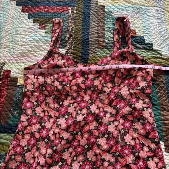 NWOT Ann Taylor Loft Floral Sundress Red and Pink Size 14 - Picture 5 of 8